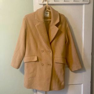 Abercrombie long line wool coat In size xxs. Never worn, In great condition.